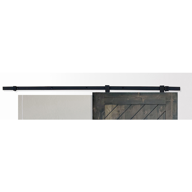 Rail  pour porte de grange SGA aluminium noir mat 36 po