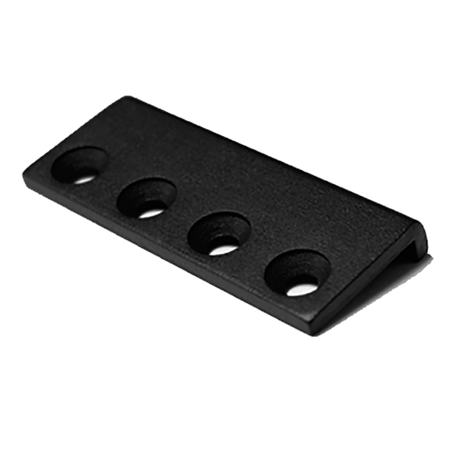 Raccord en acier noir pour rail de portes coulissantes SGA, 1 unité