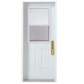 Melco Steel Door with Left-Side Hinge - White - 34-in W x 80-in L