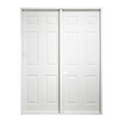 Melco Exterior Steel Utility Twin Door for Cabins - Painted White - 59-5/16-in W x 77-11/32-in H