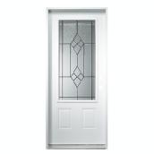 Melco Right-Handed White Steel Entry Door - 34-in W x 83-in H x 1 1/4-in D