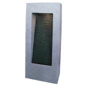 Style Selections Contemporary Wall Fountain with LED Lighting - 35.5-in - Resin - Grey