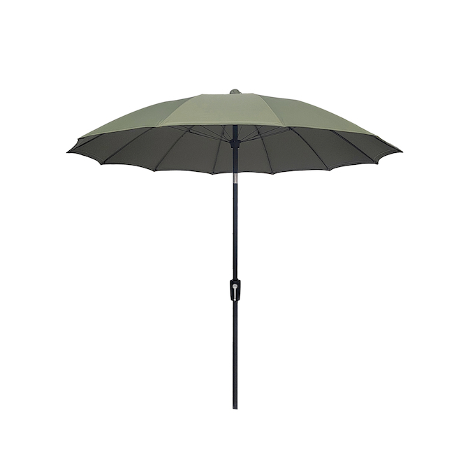 Landon & Co. 7.5-ft Green Polyester Market Patio Umbrella