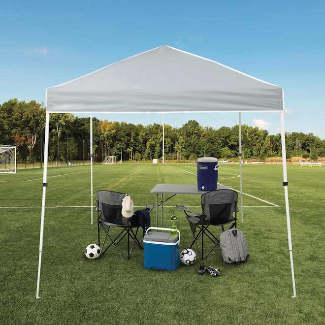 VALU+ Sun Canopy with Slanted Legs 10 x 10-ft - White