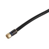 Zenith 12-ft Black RG6 Quad Shield Coaxial Cable