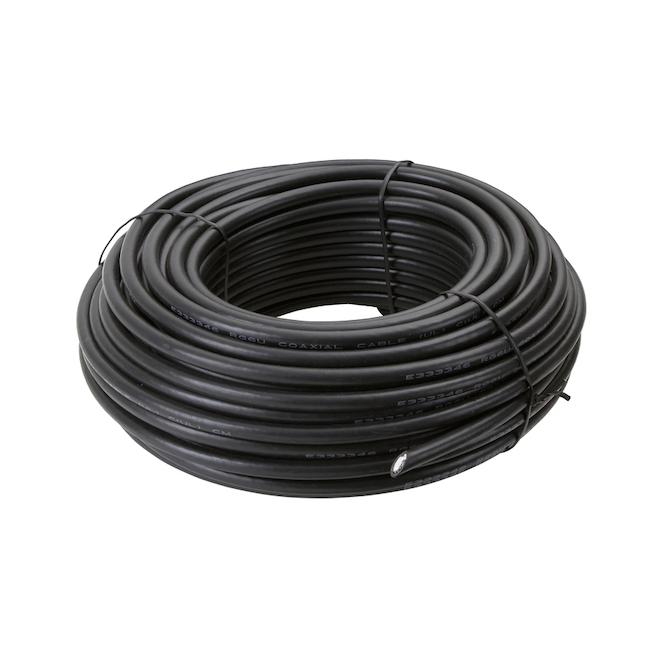 Zenith 100-ft Black RG6 Quad Shield No Ends Coaxial Cable