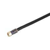 Zenith VQ300306 3-ft Black RG6 VZ Quad Shield Coaxial Cable