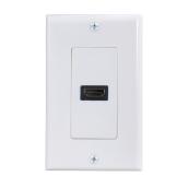 Zenith 1-Gang HDMI Single-Port Wall Plate (White)