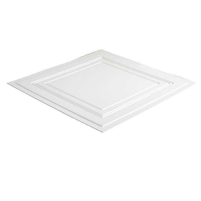 Murdesign Plaza Wood Fibre Ceiling Tiles - White - 8 Per Box - 2-ft W × 2-ft L