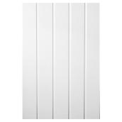 MURdesign U-Groove Decorative Wall Panel - White - HDF - 96-in H x 48-in W 1/4-in T