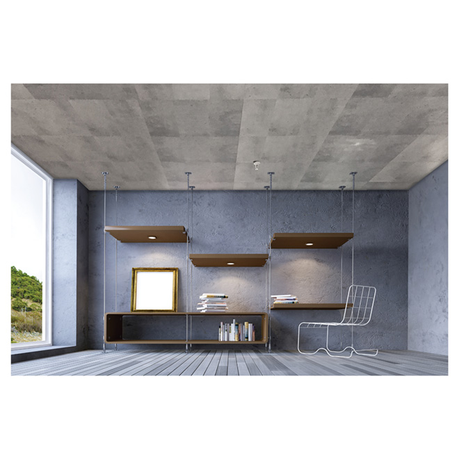 Concrete Effect Ceiling Tile - 2' x 4' - 4 per box