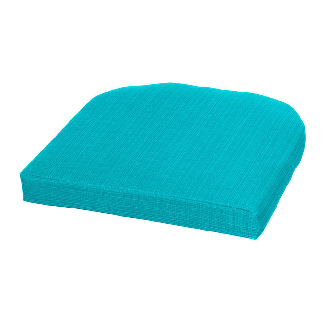 Style Selections 1-Piece Spruce Hills Teal Patio Seat Pad