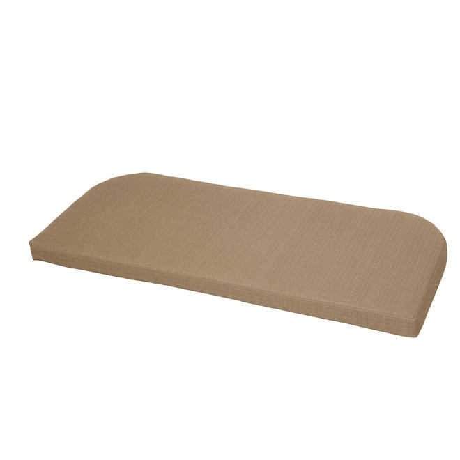 Style Selections 1-Piece Spruce Hills Tan Patio Loveseat Cushion