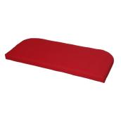 Style Selections 1-Piece Spruce Hills Red Patio Loveseat Cushion