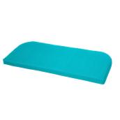 Bazik Spruce Hills 18 x 41.5-in Polyester Teal Patio Loveseat Cushion