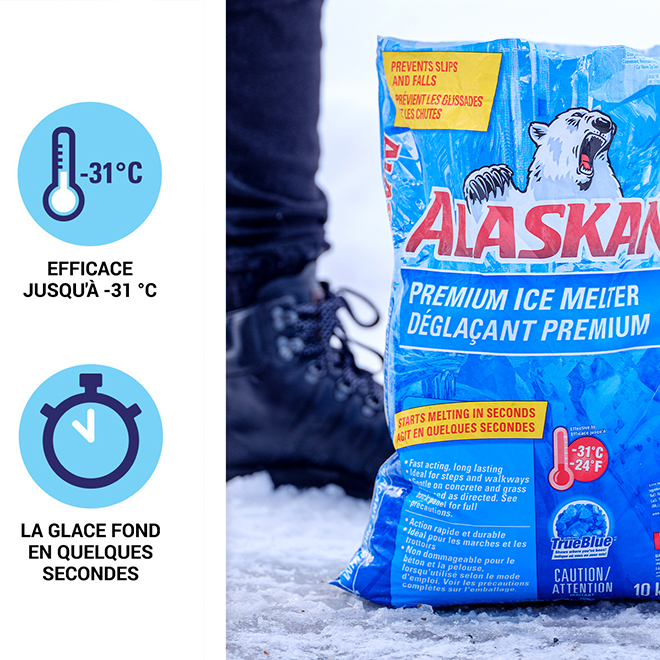 Déglaçant premium en sac Alaskan, 10 kg