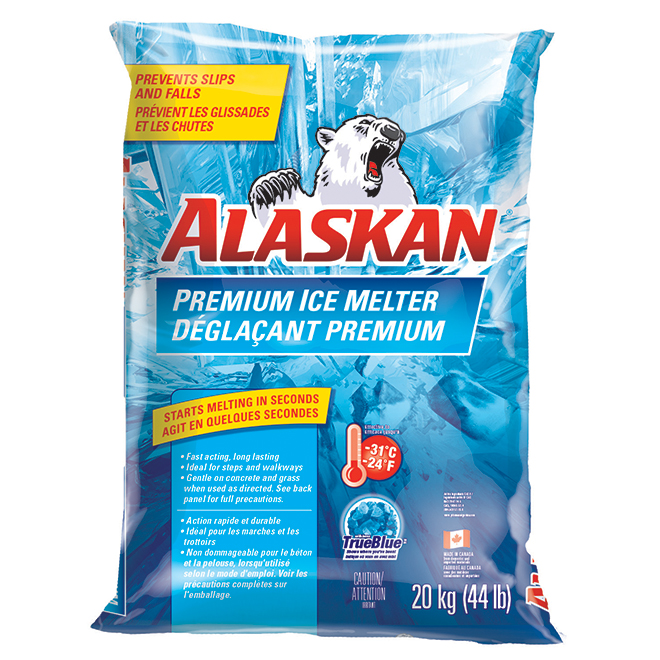 Déglaçant premium en sac Alaskan jusqu'à -31 °C, 20 kg