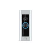 Ring Wired Smart Video Doorbell Pro in Silver and Black