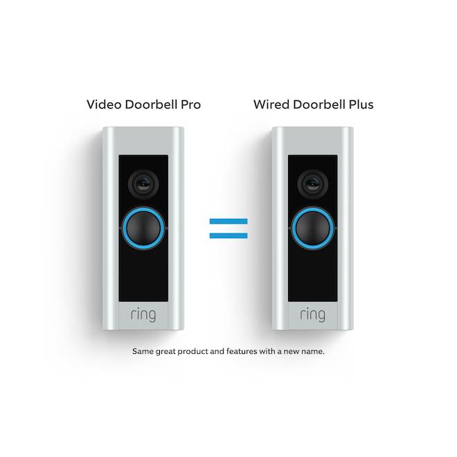 Ring Wired Smart Video Doorbell Pro in Silver and Black