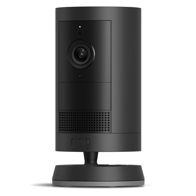 Ring Outdoor Cam Plus Safety Camera with 2K Video - Black