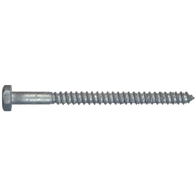 Hillman 3/8-in Hot-Dipped Galvanized Hex-Head Lag Screws - 100/Pk