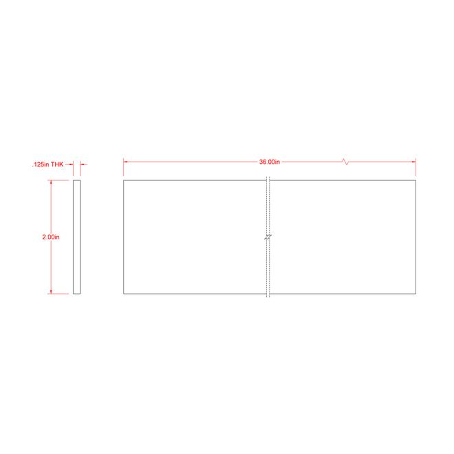 Hillman Hot-Rolled Weldable Steel Metal Flat Bar