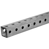 Hillman 1-in W x 3-ft L Zinc-Plated Steel Perforated Square Tube