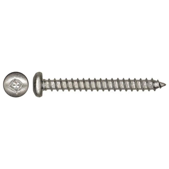 Hillman SS PN Sq Metal Screws #8 x 2-in 5/Pk