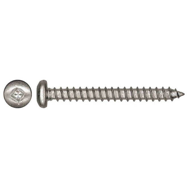 Hillman SS PN Sq Metal Screws #6 x 1/2-in 6/Pk