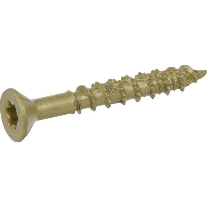 Hillman One Zinc-Plated Bronze-Finish Multi-Purpose FH Screws #10 x 1-1/2-in 15/Pk