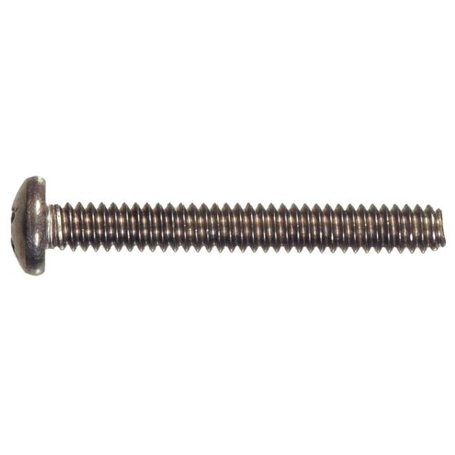 Hillman SS PN Sq Machine Screws 1/4-20 x 3-in 6/Pk