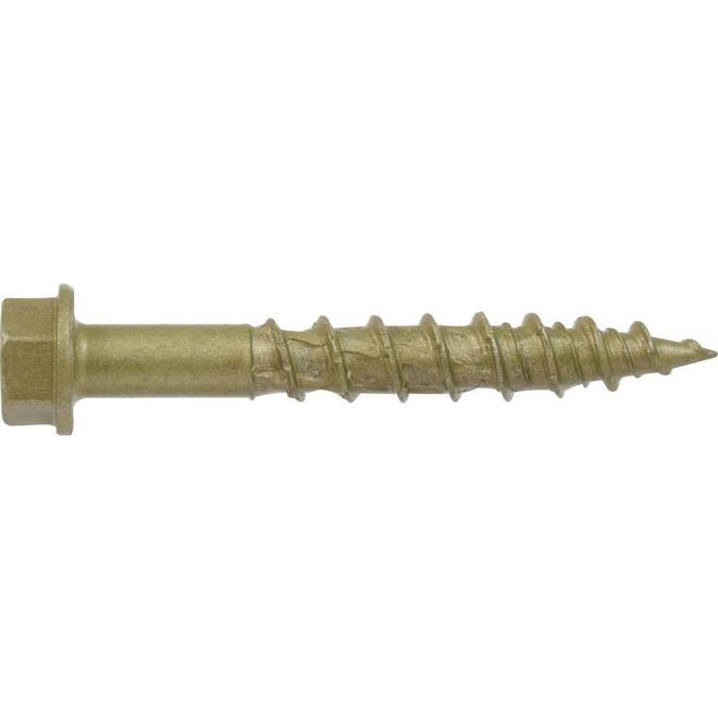 Hillman One Multi-Material FH Zinc-Plated Steel Screw FH 1/4 x 1-3/4-in 60/Pk