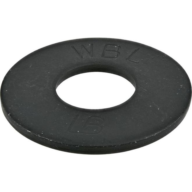 Hillman Black Flat Washer 3/8-in (50)