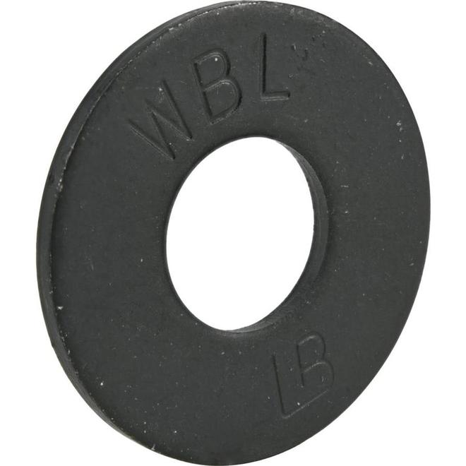 Hillman Black Flat Washer 3/8-in (50)