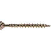 Hillman XL Power Pro Bronze Zinc-Plated Steel Wood Screws 8 x 1-3/4-in 50/Pk