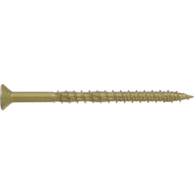 Hillman One Multi-Material FH Zinc-Plated Steel Screws 1/4 x 4-in 10/Pk