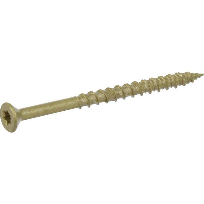 Hillman One Multi-Material FH Zinc-Plated Steel Screws #8 x 2-1/2-in 100/Pk