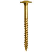 Vis pour armoires GRK 1 x 8 po en acier au fini bronze à tête plate et prise étoile, paquet de 100