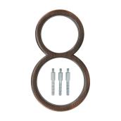 Hillman 5-in Bronze Floating House Number 8 1/pk