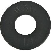 Hillman Black Flat Washer 1/4-in (50)