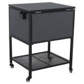 Style Selections Cooler on Wheels - Steel/Sling - 23'' x 35'' - Black