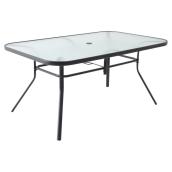 Table à diner avec dessus en vitre, 60,04