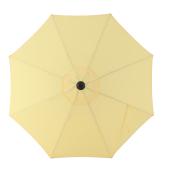 Parasol de marché Style Selections, aluminium et oléfine, inclinable, jaune