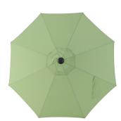 Parasol de style marché Style Selections, 9 pi, aluminium et tissu, vert
