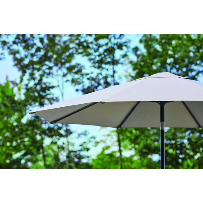 Parasol de marché Sheldon par Bazik 9 pi inclinable gris pâle