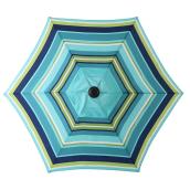 Parasol de marché à rayures par Style Selections, 7,5 pi x 7,5 pi, polyester