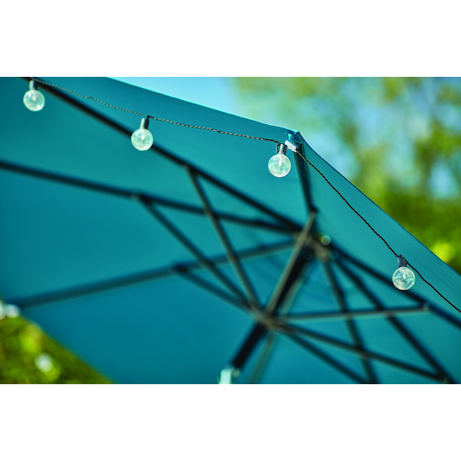 Bazik Sheldon 9-ft Teal Polyester Tilt Market Patio Umbrella