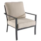 Style Selections Glenn Hill Patio Chairs Steel Brown 29.25-in x 34.25-in x 35-in  Set of 2