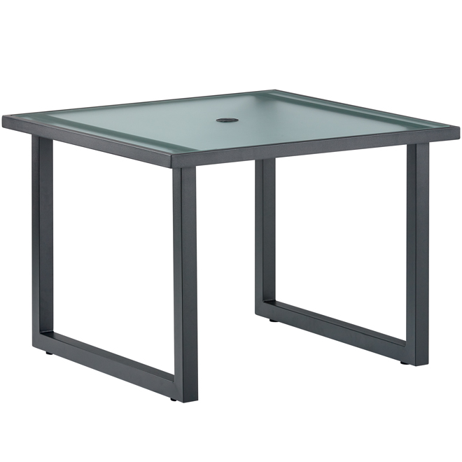 Style Selections Exterior 40-in Dining Table with Glass Top