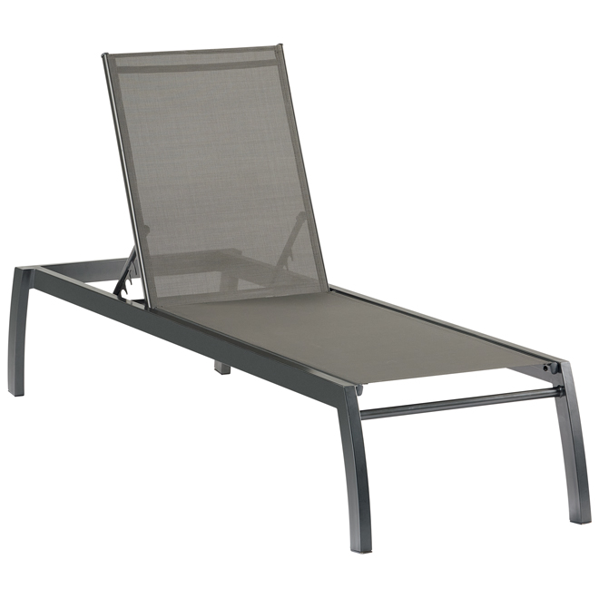Allen + Roth Westmore Grey Lounge Chair in Steel and Sling